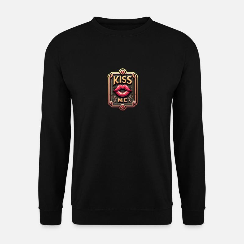 Küss mich - Unisex Pullover - Schwarz
