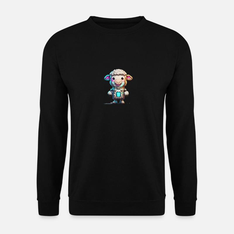Roboter Schaf - Unisex Pullover - Schwarz
