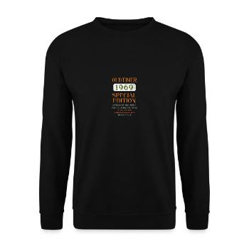 Oldtimer 1969 - Unisex Pullover - Schwarz - Vorne - Alina (178cm) & Michal (187cm)