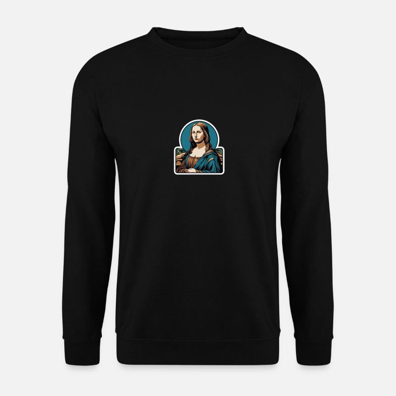 Mona Lisa the Mona Lisa - Unisex Sweatshirt - black