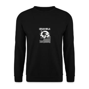 Conception de parkour Urban Ninja - Sweat-shirt Unisexe - noir - Devant - Alina (178cm) & Michal (187cm)
