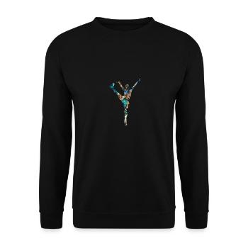Eiskunstlauf - Unisex Pullover - Schwarz - Vorne - Alina (178cm) & Michal (187cm)
