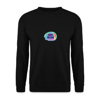 Clear mind - Unisex Sweatshirt - black - Front - Alina (178cm) & Michal (187cm)