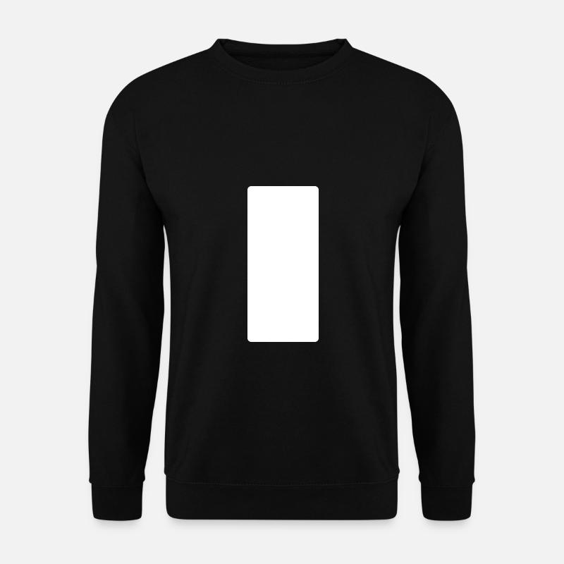 Das fünfte Element als Rechteck in weiß. - Unisex Pullover - Schwarz
