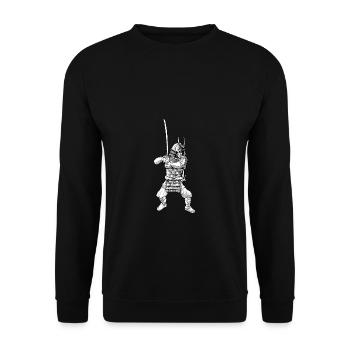 Samouraï - Sweat-shirt Unisexe - noir - Devant - Alina (178cm) & Michal (187cm)