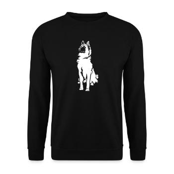 Tervueren "Black Edition" - Unisex Sweatshirt - black - Front - Alina (178cm) & Michal (187cm)