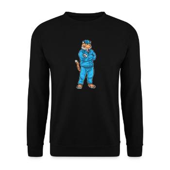 Tiger Sport Lehrer Schule - Unisex Pullover - Schwarz - Vorne - Alina (178cm) & Michal (187cm)