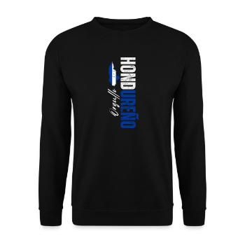 Orgueil honduriens, design vertical - Sweat-shirt Unisexe - noir - Devant - Alina (178cm) & Michal (187cm)
