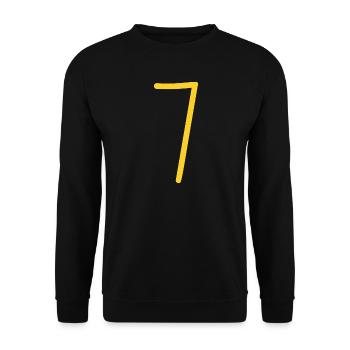 7 - Unisex Sweatshirt - black - Front - Alina (178cm) & Michal (187cm)
