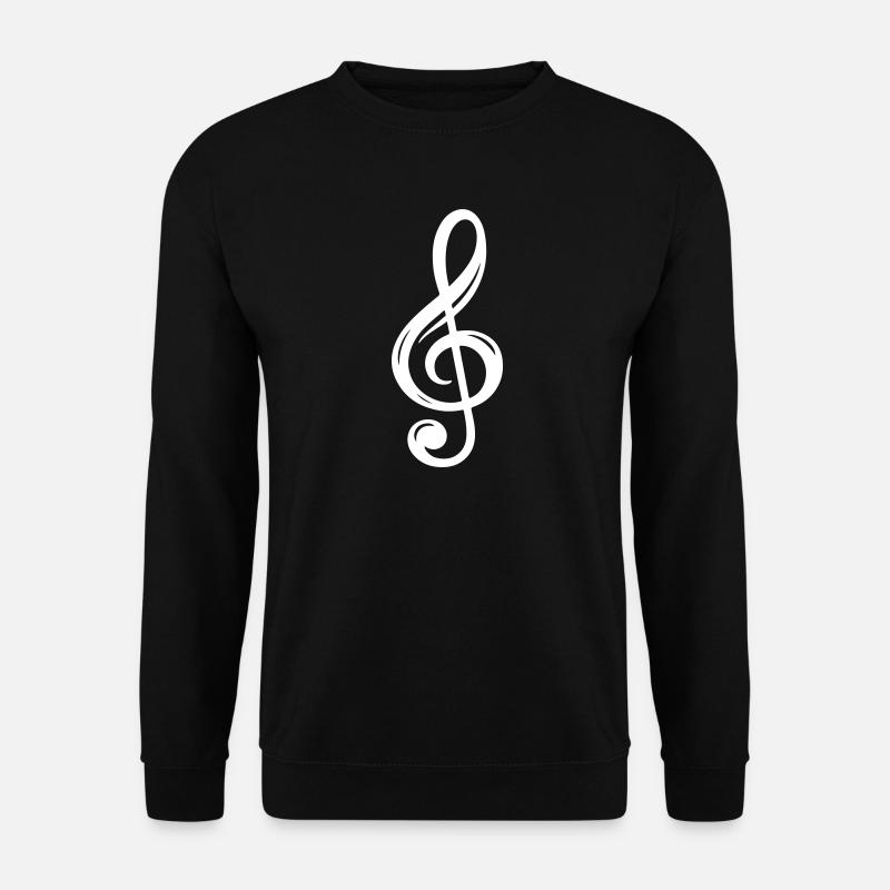 Notenschlüssel Symbol - Unisex Pullover - Schwarz
