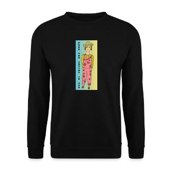 Free the Artist in You - Unisex Sweatshirt - black - Front - Alina (178cm) & Michal (187cm)