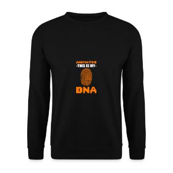 Mon cadeau de cinéaste ADN - Sweat-shirt Unisexe - noir - Devant - Alina (178cm) & Michal (187cm)