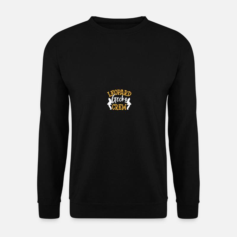 Reptilien Eidechse Leopard Gecko - Unisex Pullover - Schwarz