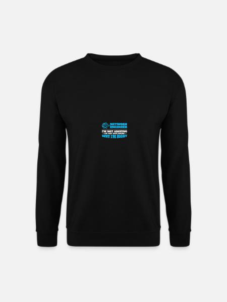 Computer-Netzwerktechnik Netzwerkingenieur - Unisex Pullover - Schwarz