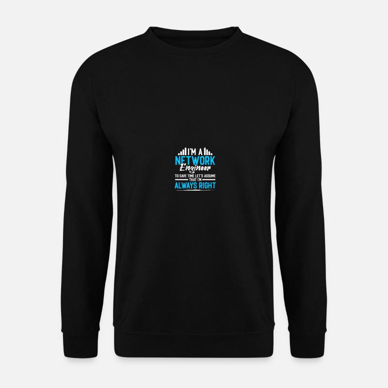 Computer-Netzwerktechnik Netzwerkingenieur - Unisex Pullover - Schwarz