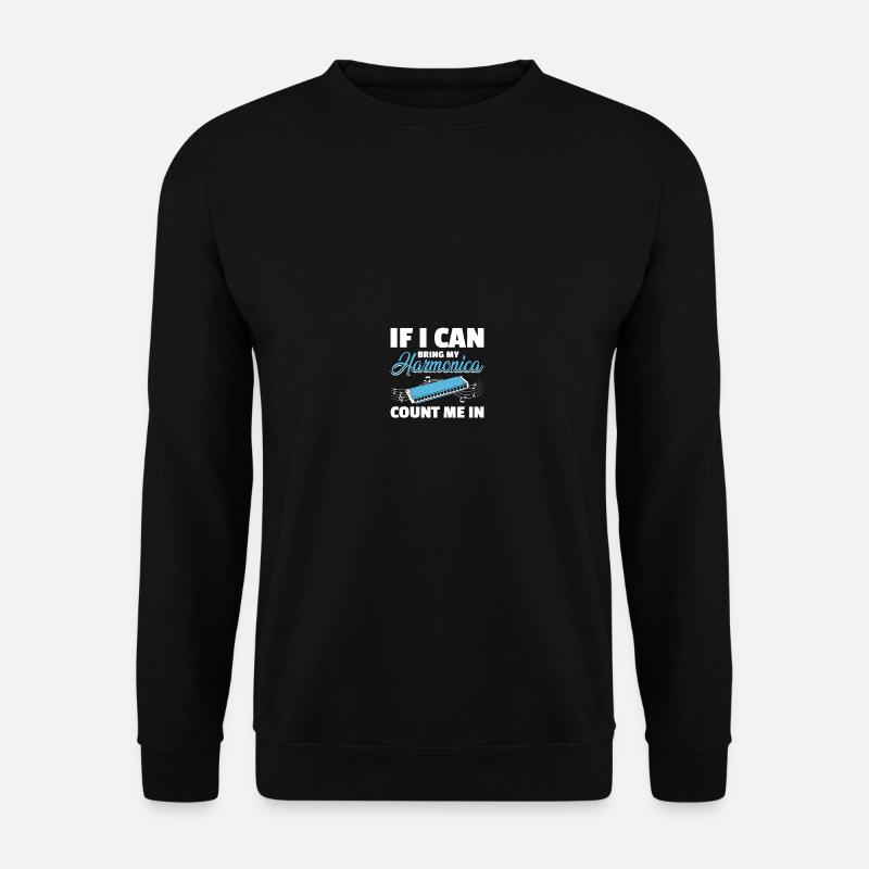 Harmonica player - Unisex Sweatshirt - black
