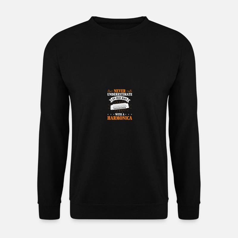 Harmonica player - Unisex Sweatshirt - black