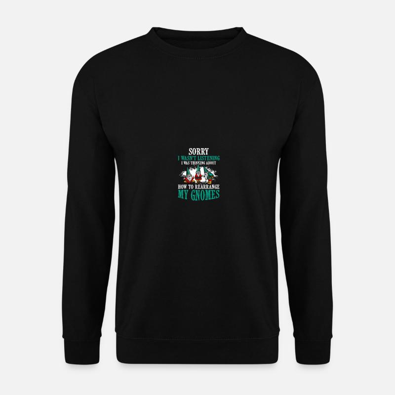 Gnomies Gartenarbeit Gartenzwerg - Unisex Pullover - Schwarz