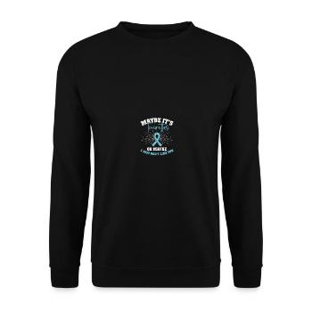 Bewusstsein für das Tourette-Syndrom - Unisex Pullover - Schwarz - Vorne - Alina (178cm) & Michal (187cm)