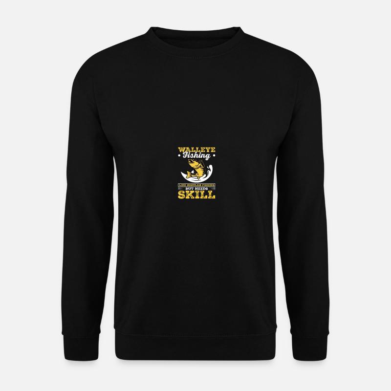 Walleye Hunter Walleye Fischen - Unisex Pullover - Schwarz