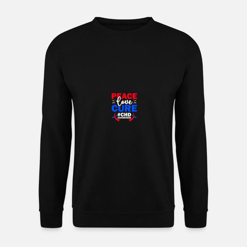 Angeborener Herzfehler CHD-Bewusstsein - Unisex Pullover - Schwarz