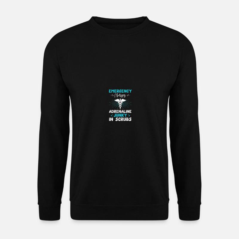 ER Krankenschwester Notfall Krankenschwester - Unisex Pullover - Schwarz