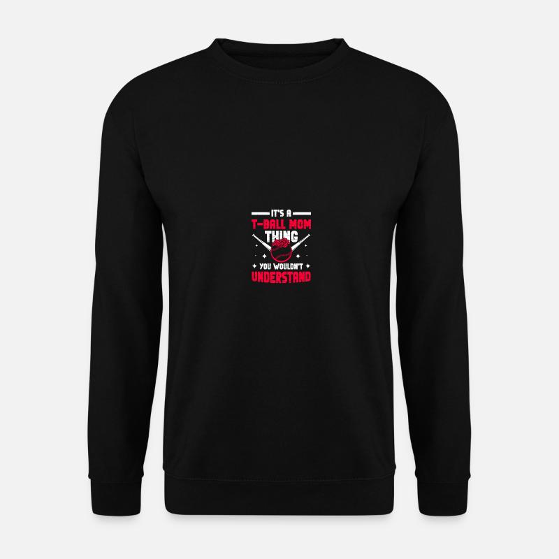 Teeball Tee Ball Tball Mom - Unisex Pullover - Schwarz