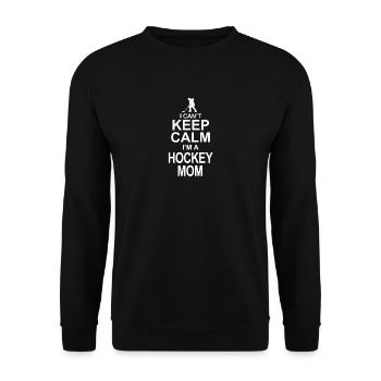 Maman de hockey - Sweat-shirt Unisexe - noir - Devant - Alina (178cm) & Michal (187cm)