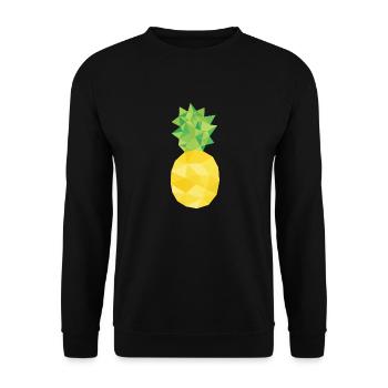 ananas - Sweat-shirt Unisexe - noir - Devant - Alina (178cm) & Michal (187cm)