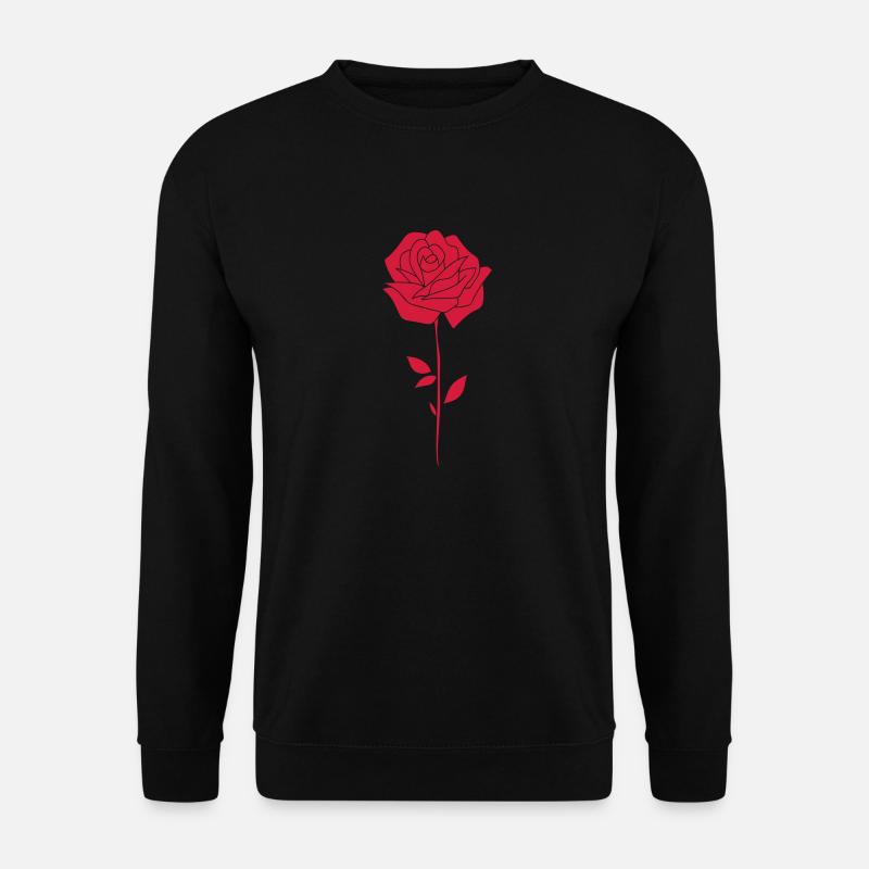 Rose - Unisex Pullover - Schwarz