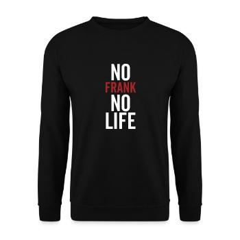 No Frank No Life - Unisex Sweatshirt - black - Front - Alina (178cm) & Michal (187cm)