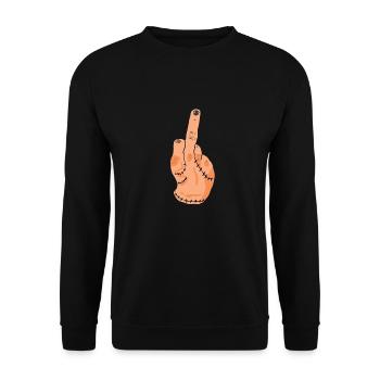 The thing - Unisex Sweatshirt - black - Front - Alina (178cm) & Michal (187cm)