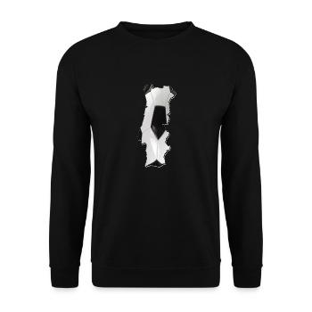 Portugal Map Frames Real Football - Unisex Sweatshirt - black - Front - Alina (178cm) & Michal (187cm)