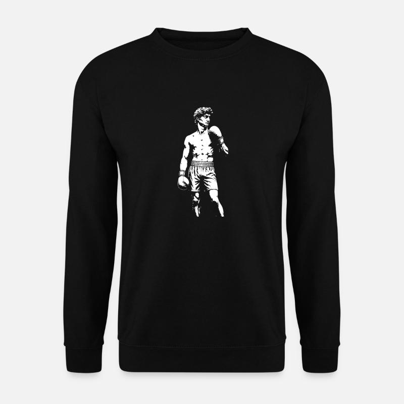 David as a boxe - Unisex Sweatshirt - black