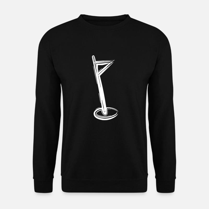 Drapeau de golf - Sweat-shirt Unisexe - noir
