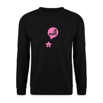 Scherzkeks Keks Scherzartikel Witzig Witz Locker - Unisex Pullover - Schwarz - Vorne - Alina (178cm) & Michal (187cm)