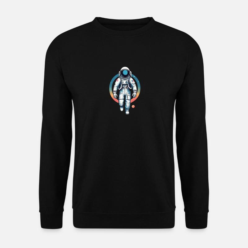L’astronaute dans l’espace - Sweat-shirt Unisexe - noir