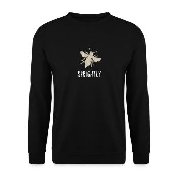 Beige Bee Spbright Biene Be Spbright - Sweat-shirt Unisexe - noir - Devant - Alina (178cm) & Michal (187cm)