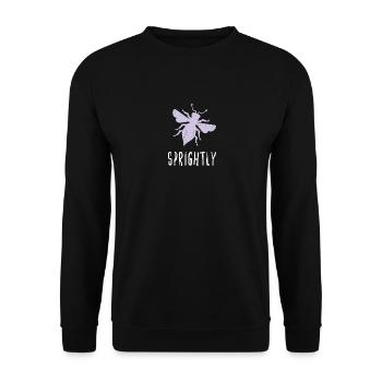 Violet Pastel Abeille Spbright Bee Be Spbright - Sweat-shirt Unisexe - noir - Devant - Alina (178cm) & Michal (187cm)