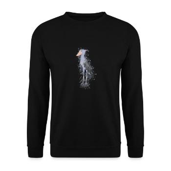 Shoebill Bird Bird Lover Birdwatcher - Unisex Sweatshirt - black - Front - Alina (178cm) & Michal (187cm)