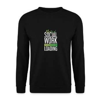 Travailleurs sociaux Travail social Travail social - Sweat-shirt Unisexe - noir - Devant - Alina (178cm) & Michal (187cm)