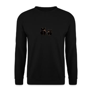 Two corgis with cute butts - Unisex Sweatshirt - black - Front - Alina (178cm) & Michal (187cm)