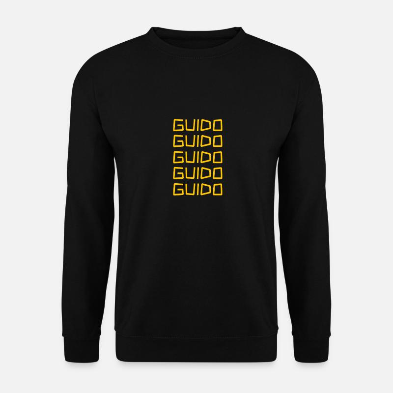 Vorname Guido - Unisex Pullover - Schwarz
