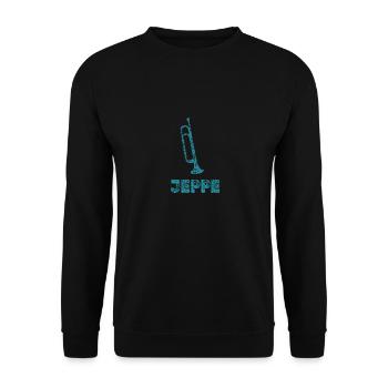 Jeppe as brass band music - Unisex Sweatshirt - black - Front - Alina (178cm) & Michal (187cm)