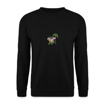 indolence - Sweat-shirt Unisexe - noir - Devant - Alina (178cm) & Michal (187cm)