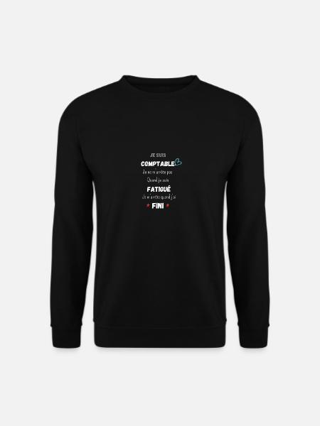 Buchhaltung Humor - Unisex Pullover - Schwarz