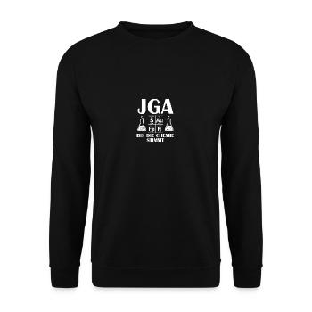 Chimie du bachelor JGA - Sweat-shirt Unisexe - noir - Devant - Alina (178cm) & Michal (187cm)
