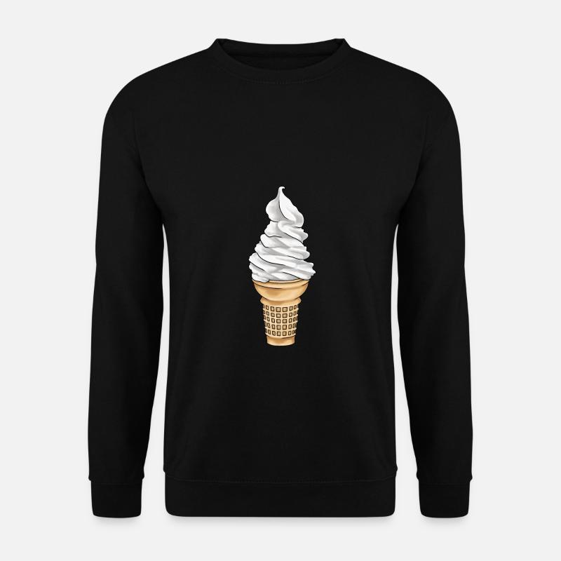 Softeis Eistüte Eisdiele - Unisex Pullover - Schwarz