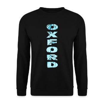 Oxford Angleterre UK City Font Skyline Accueil - Sweat-shirt Unisexe - noir - Devant - Alina (178cm) & Michal (187cm)