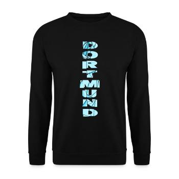 Dortmund Allemagne Ville Font Skyline Home - Sweat-shirt Unisexe - noir - Devant - Alina (178cm) & Michal (187cm)